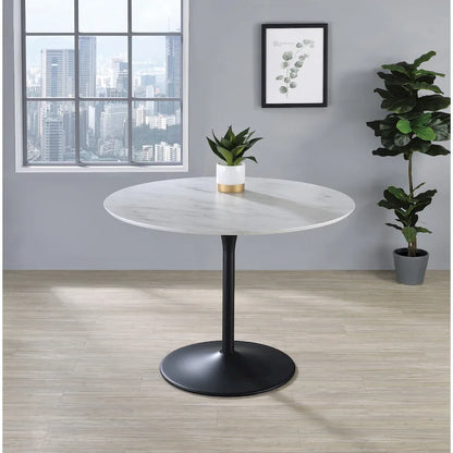 Table de salle à manger ronde à fleurs 41,25 x 41,25