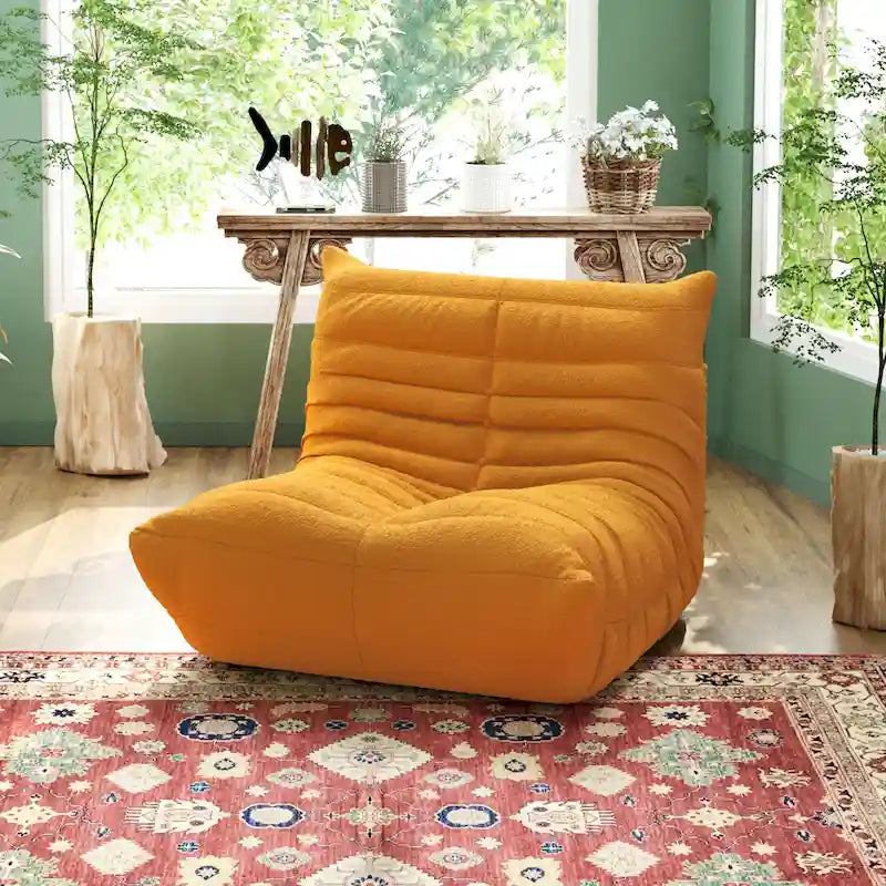 Canapé de sol moelleux et confortable, pouf pour salon