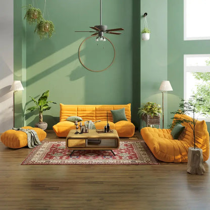 Canapé de sol moelleux et confortable, pouf pour salon