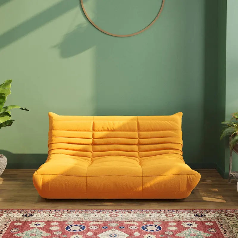 Canapé de sol moelleux et confortable, pouf pour salon