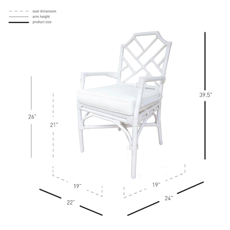 Fauteuil Kara en rotin