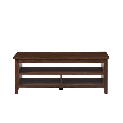 Table basse Middlebrook Coastal à côtés rainurés