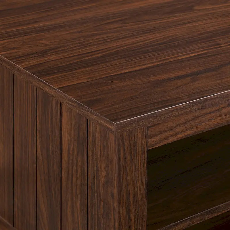 Table basse Middlebrook Coastal à côtés rainurés