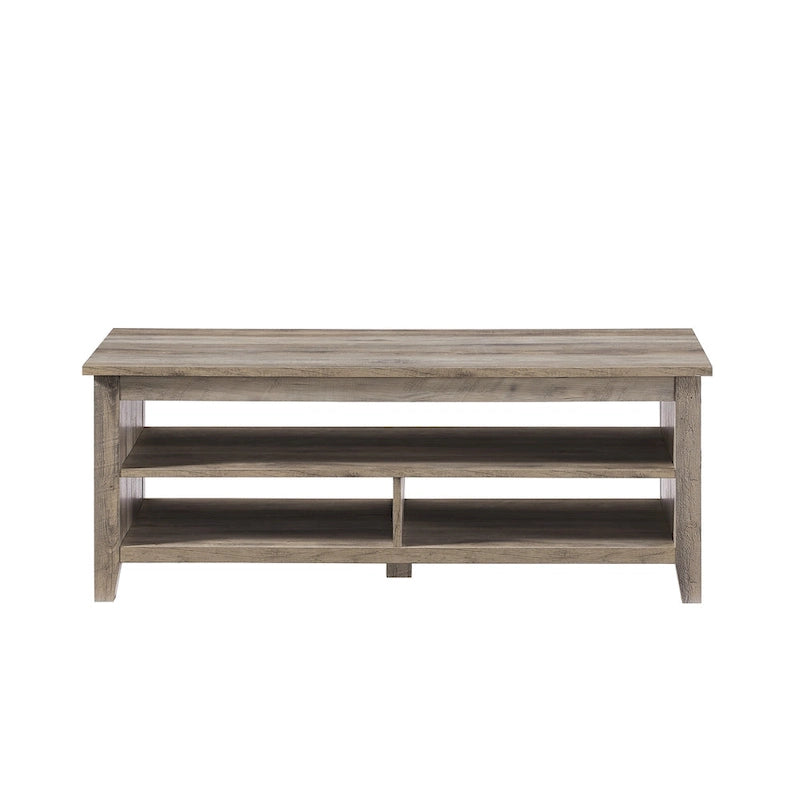 Table basse Middlebrook Coastal à côtés rainurés