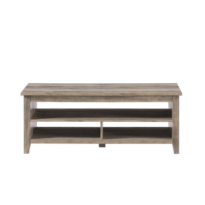Table basse Middlebrook Coastal à côtés rainurés