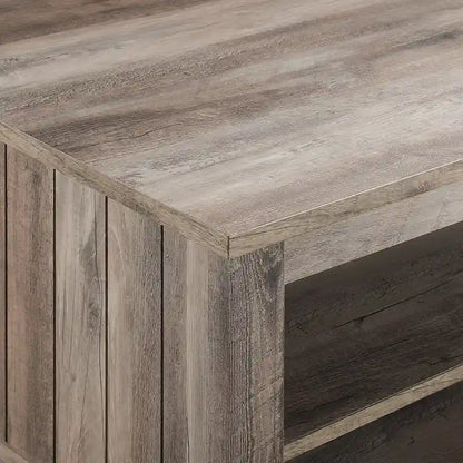 Table basse Middlebrook Coastal à côtés rainurés