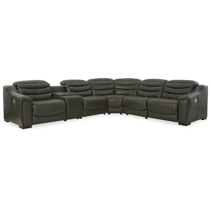 Canapé d'angle inclinable électrique 6 pièces Signature Design by Ashley Center Line - 138,25 po L x 120,5 po P x 35 po H