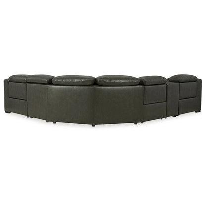 Canapé d'angle inclinable électrique 6 pièces Signature Design by Ashley Center Line - 138,25 po L x 120,5 po P x 35 po H