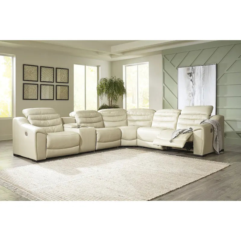 Canapé d'angle inclinable électrique 6 pièces Signature Design by Ashley Center Line - 138,25 po L x 120,5 po P x 35 po H
