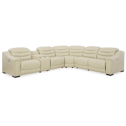 Canapé d'angle inclinable électrique 6 pièces Signature Design by Ashley Center Line - 138,25 po L x 120,5 po P x 35 po H