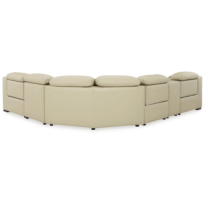 Canapé d'angle inclinable électrique 6 pièces Signature Design by Ashley Center Line - 138,25 po L x 120,5 po P x 35 po H