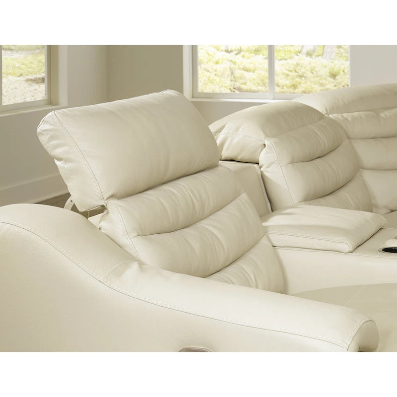 Canapé d'angle inclinable électrique 6 pièces Signature Design by Ashley Center Line - 138,25 po L x 120,5 po P x 35 po H