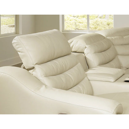 Canapé d'angle inclinable électrique 6 pièces Signature Design by Ashley Center Line - 138,25 po L x 120,5 po P x 35 po H