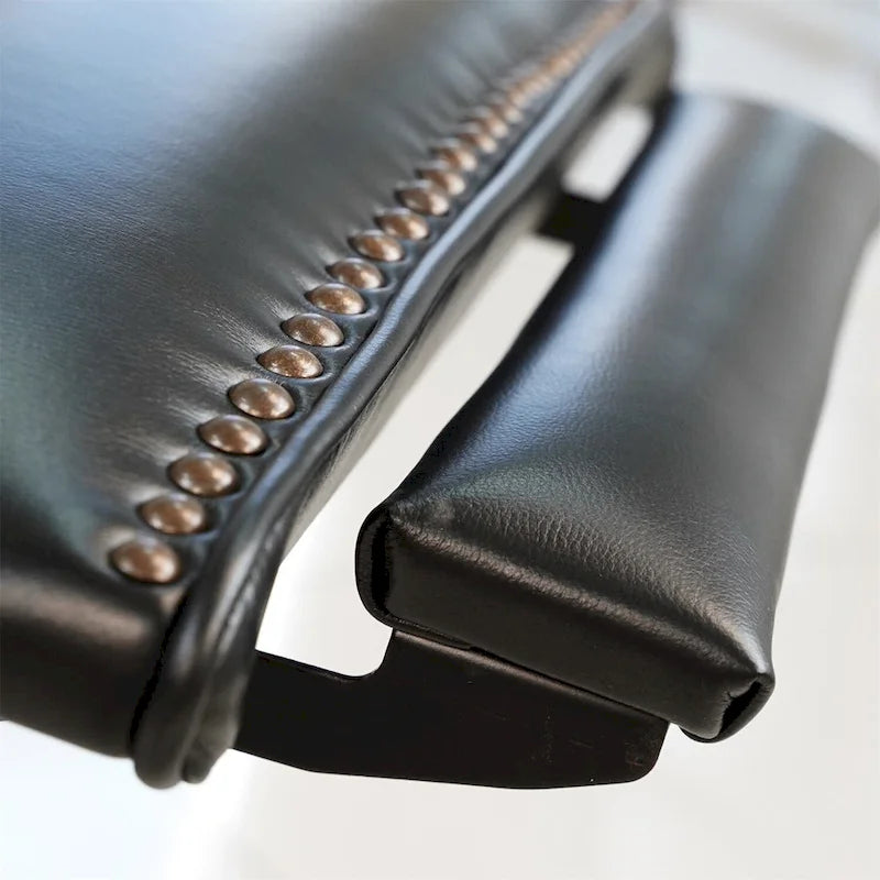Fauteuil inclinable électrique Hekkin en cuir véritable avec appui-tête réglable et port USB - Siège de salon ultra-confortable