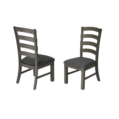 Ensemble de salle à manger à tréteaux 7 pièces de qualité supérieure, gris rustique ou noyer