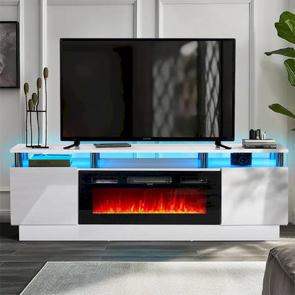 Meuble TV avec cheminée électrique 36 pouces (70 pouces)