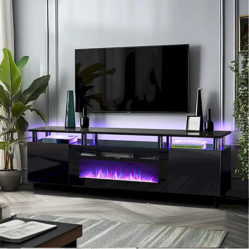 Meuble TV avec cheminée électrique 36 pouces (70 pouces)