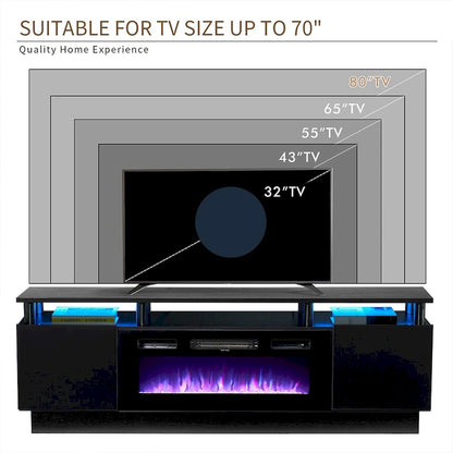 Meuble TV avec cheminée électrique 36 pouces (70 pouces)