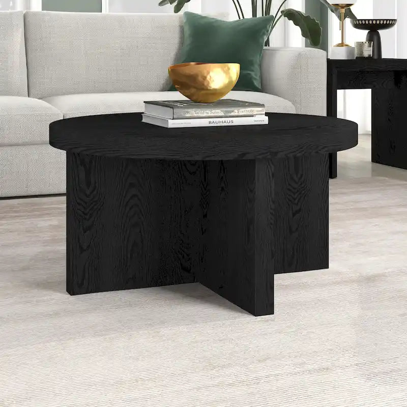 Table basse ronde Elna 33 de large - 33 pouces de large