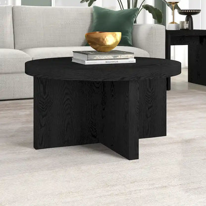 Table basse ronde Elna 33 de large - 33 pouces de large