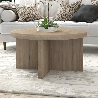 Table basse ronde Elna 33 de large - 33 pouces de large