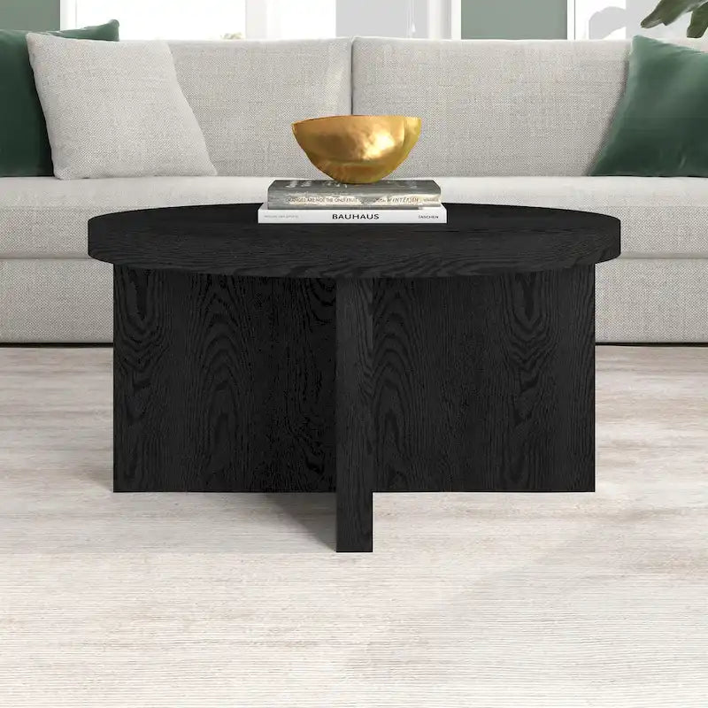 Table basse ronde Elna 33 de large - 33 pouces de large