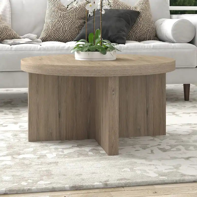 Table basse ronde Elna 33 de large - 33 pouces de large