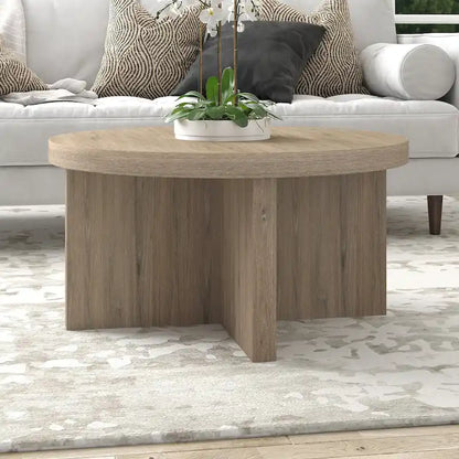 Table basse ronde Elna 33 de large - 33 pouces de large