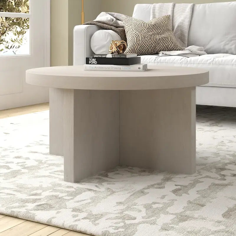 Table basse ronde Elna 33 de large - 33 pouces de large