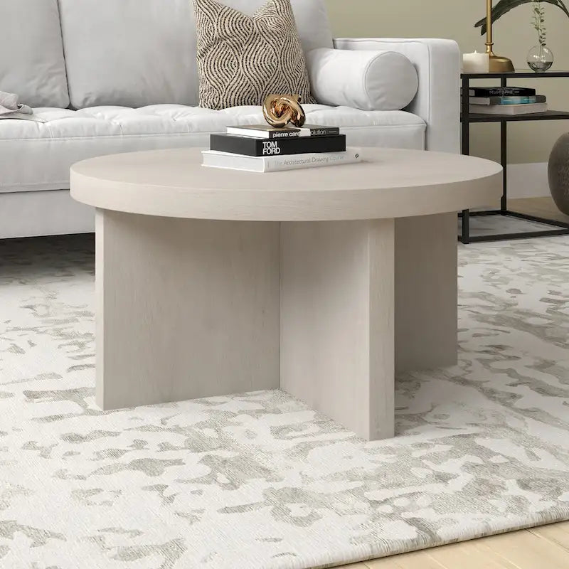 Table basse ronde Elna 33 de large - 33 pouces de large
