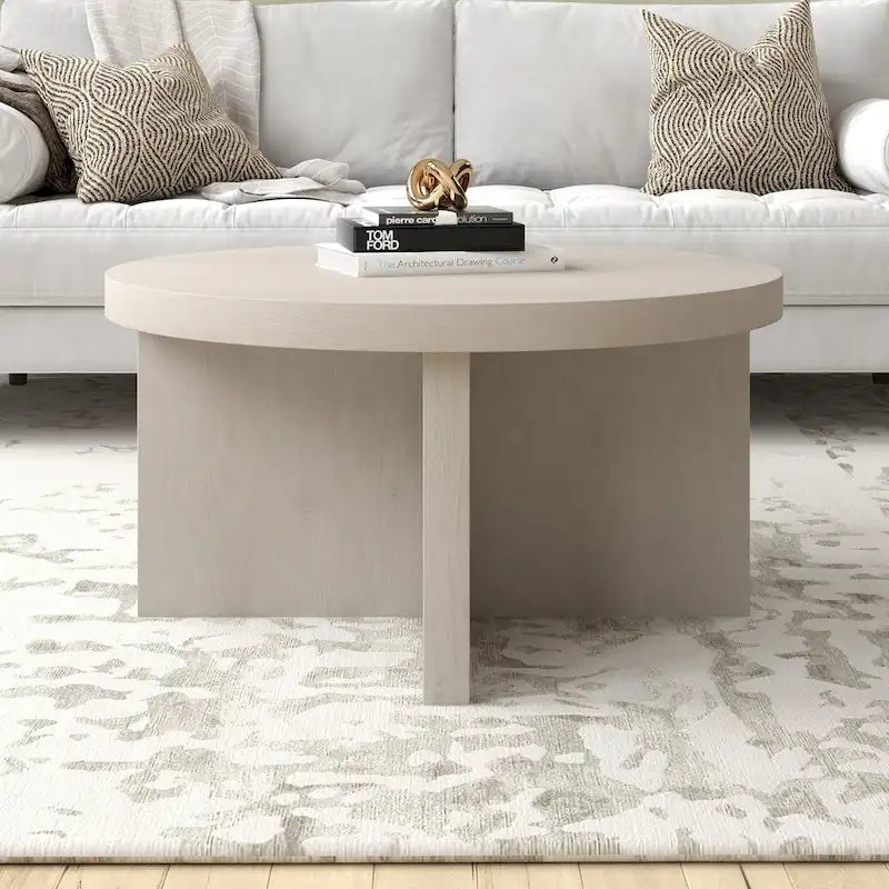 Table basse ronde Elna 33 de large - 33 pouces de large