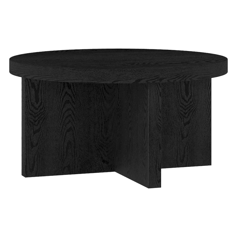 Table basse ronde Elna 33 de large - 33 pouces de large
