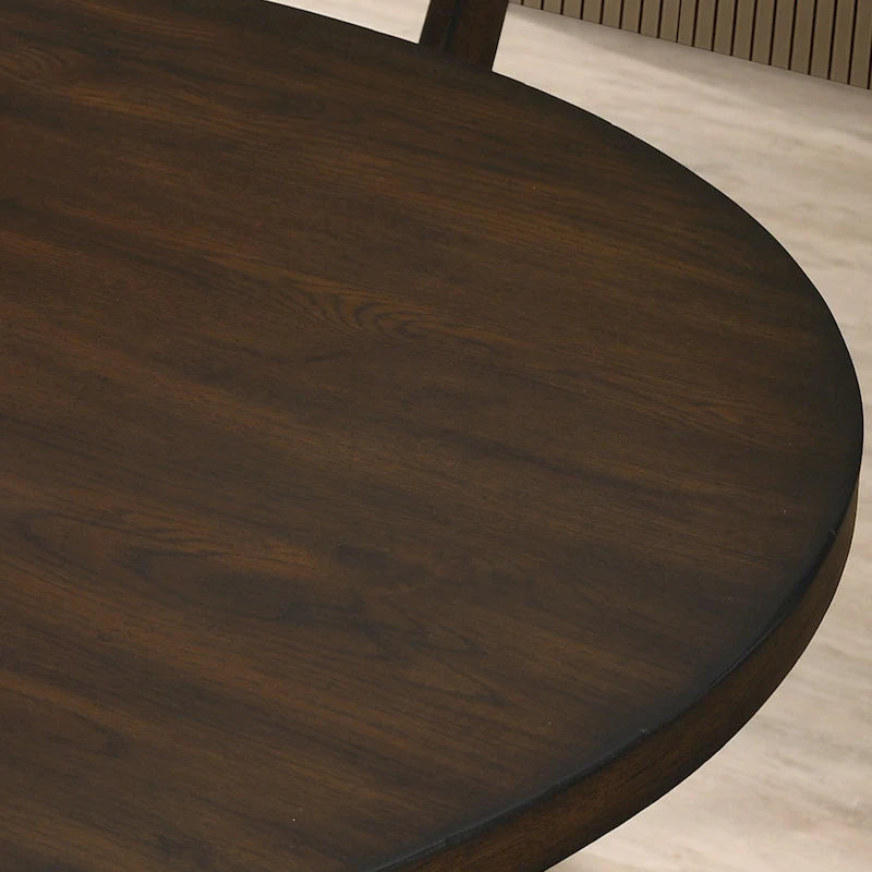 Table de salle à manger Roundhill Furniture Windvale à piètement croisé
