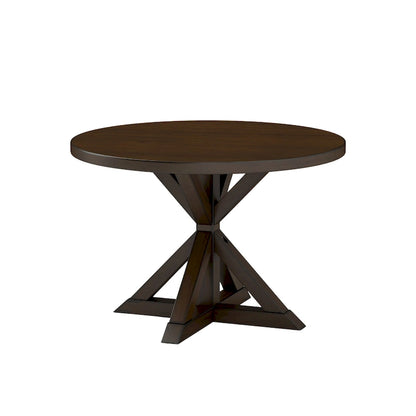 Table de salle à manger Roundhill Furniture Windvale à piètement croisé