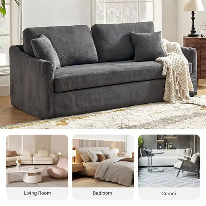 Canapé moderne Volkhard 80.5 avec housse et coussin de dossier amovible par HULALA HOME