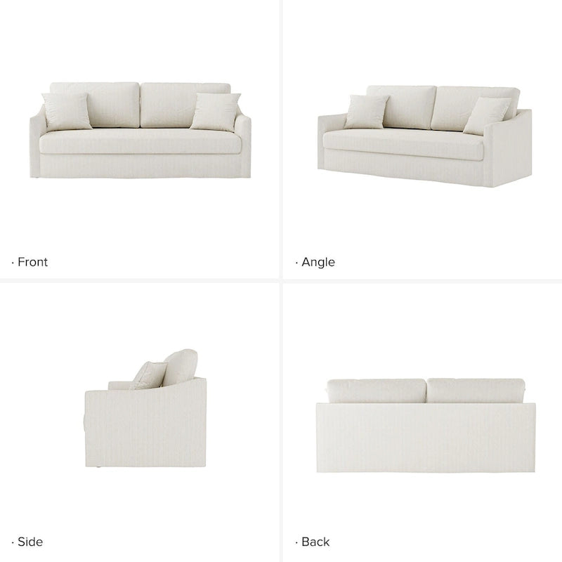 Canapé moderne Volkhard 80.5 avec housse et coussin de dossier amovible par HULALA HOME