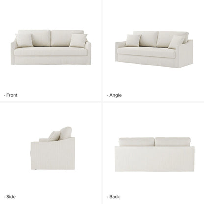 Canapé moderne Volkhard 80.5 avec housse et coussin de dossier amovible par HULALA HOME