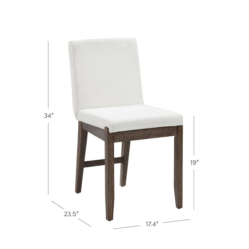Chaise de salle à manger moderne Gracie, chaise de salle à manger d'appoint rembourrée