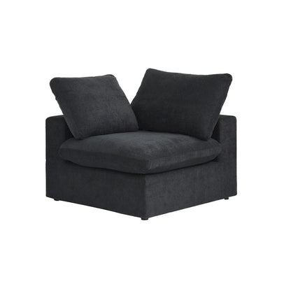 Canapé d'angle moderne en lin modulable en forme de L de 120 pouces avec pouf de rangement