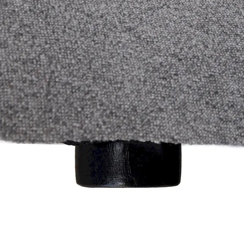 Canapé d'angle moderne en lin modulable en forme de L de 120 pouces avec pouf de rangement
