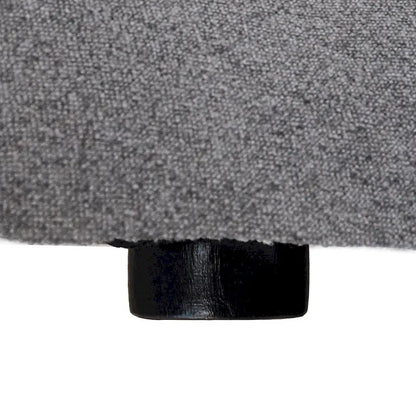 Canapé d'angle moderne en lin modulable en forme de L de 120 pouces avec pouf de rangement