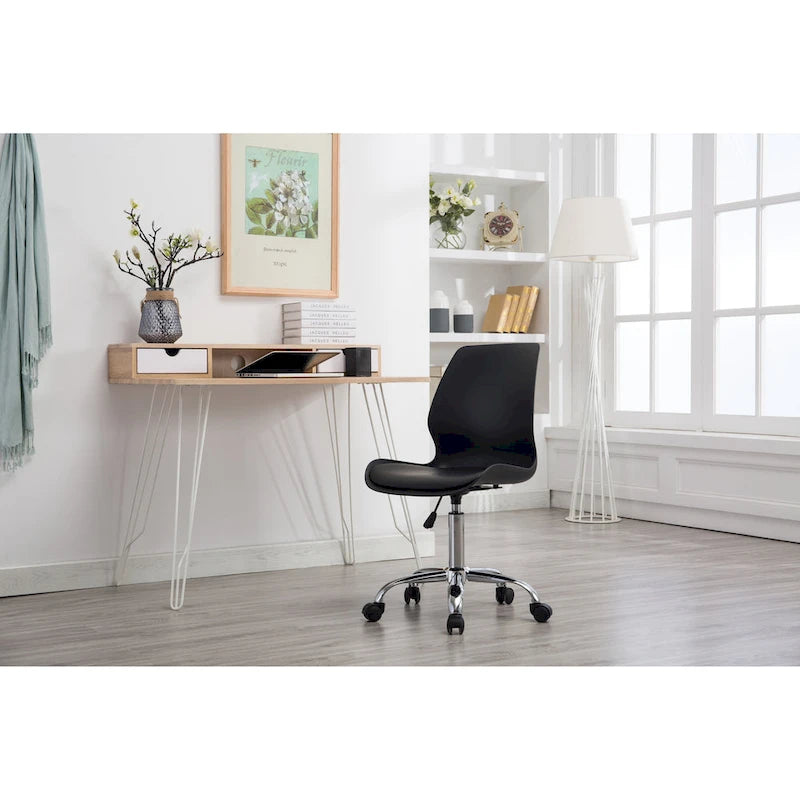 Chaise de bureau Porthos Home à hauteur réglable avec roulettes