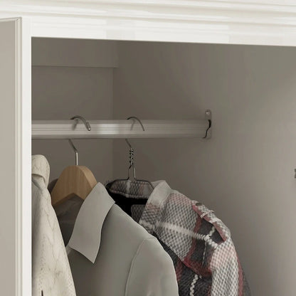 Armoire-penderie moderne autoportante avec grand espace de rangement