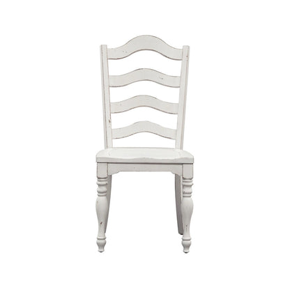Ensemble de 3 pièces Magnolia Manor Antique White Weathered Bark à feuilles tombantes