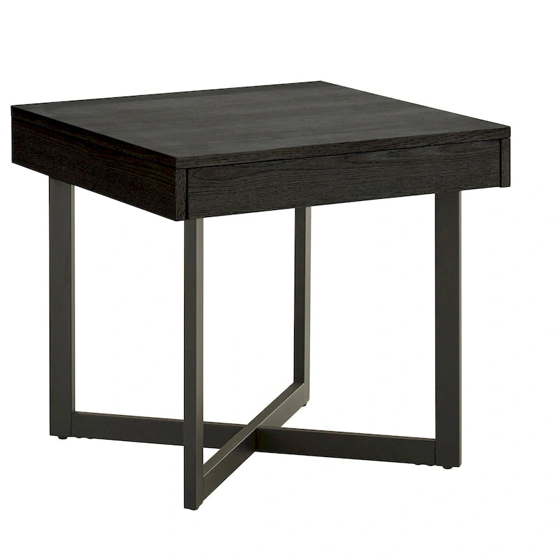 Table d'appoint Eldersley en bois avec un tiroir par iNSPIRE Q Modern