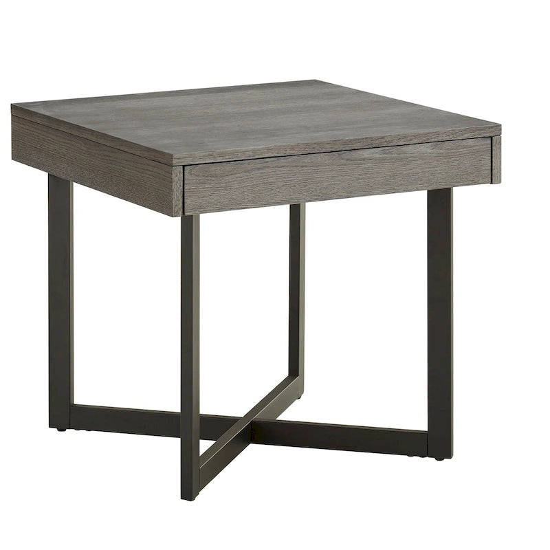 Table d'appoint Eldersley en bois avec un tiroir par iNSPIRE Q Modern