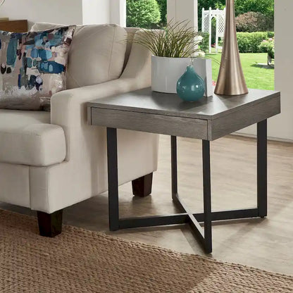 Table d'appoint Eldersley en bois avec un tiroir par iNSPIRE Q Modern