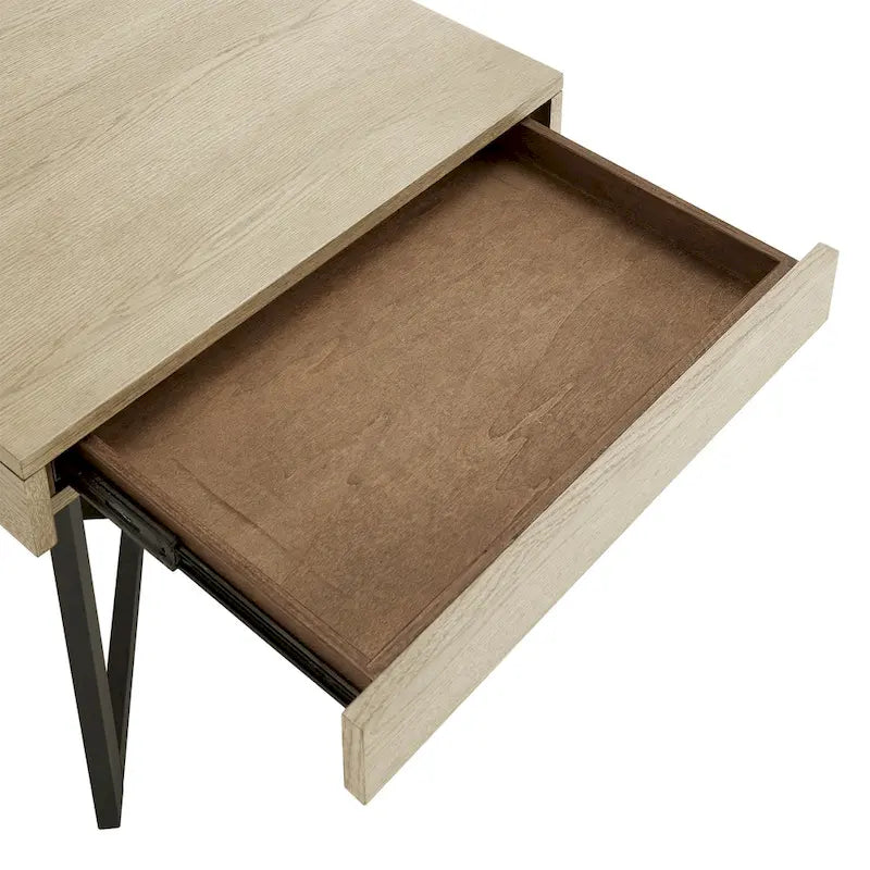 Table d'appoint Eldersley en bois avec un tiroir par iNSPIRE Q Modern