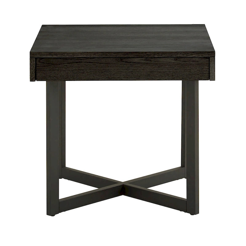 Table d'appoint Eldersley en bois avec un tiroir par iNSPIRE Q Modern