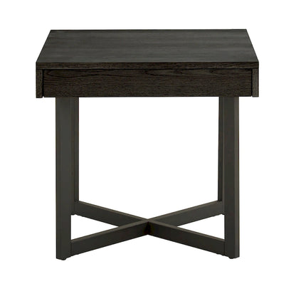 Table d'appoint Eldersley en bois avec un tiroir par iNSPIRE Q Modern